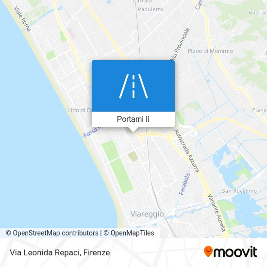 Mappa Via Leonida Repaci