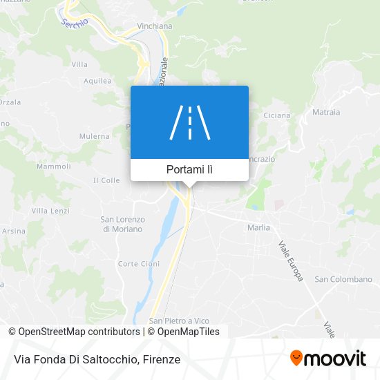 Mappa Via Fonda Di Saltocchio