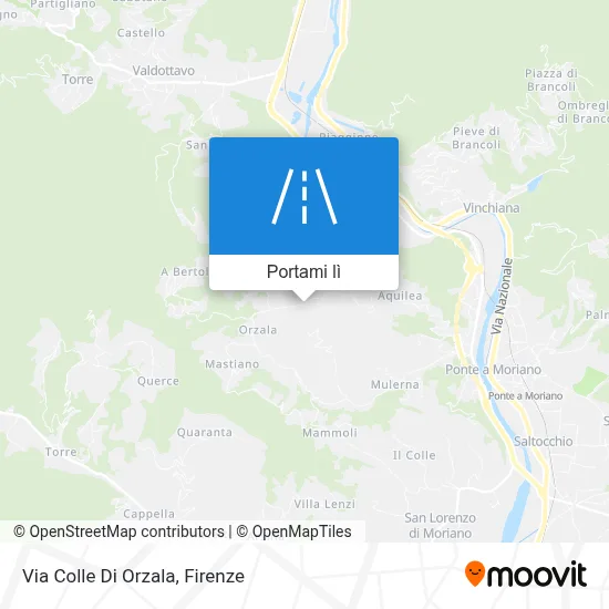 Mappa Via Colle Di Orzala
