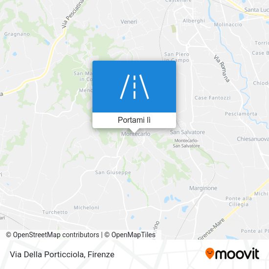Mappa Via Della Porticciola