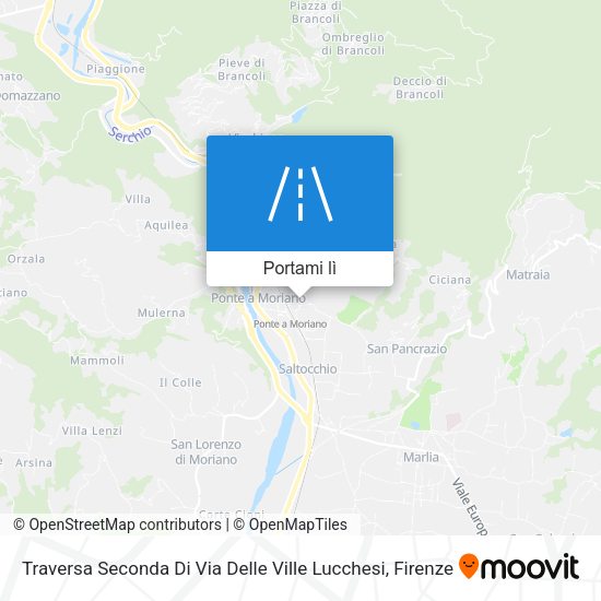 Mappa Traversa Seconda Di Via Delle Ville Lucchesi