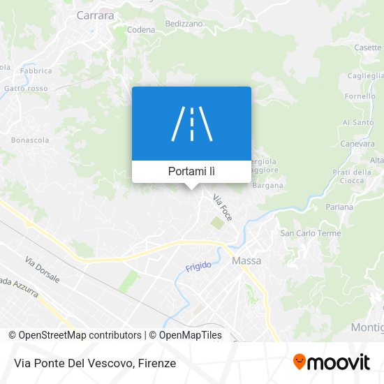 Mappa Via Ponte Del Vescovo