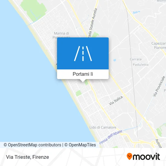 Mappa Via Trieste