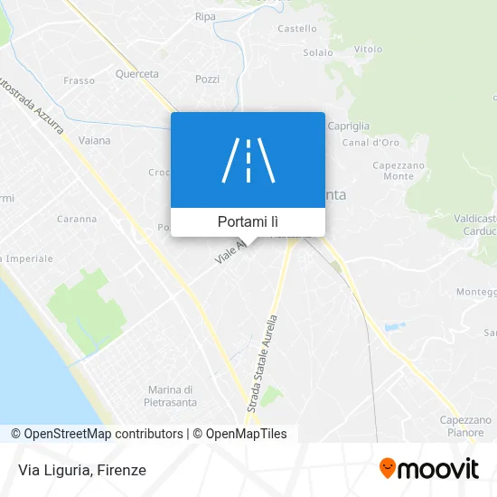 Mappa Via Liguria