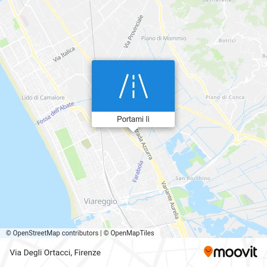 Mappa Via Degli Ortacci