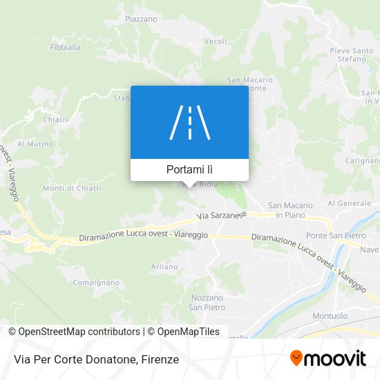 Mappa Via Per Corte Donatone