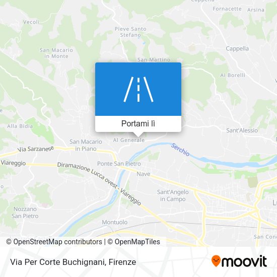 Mappa Via Per Corte Buchignani