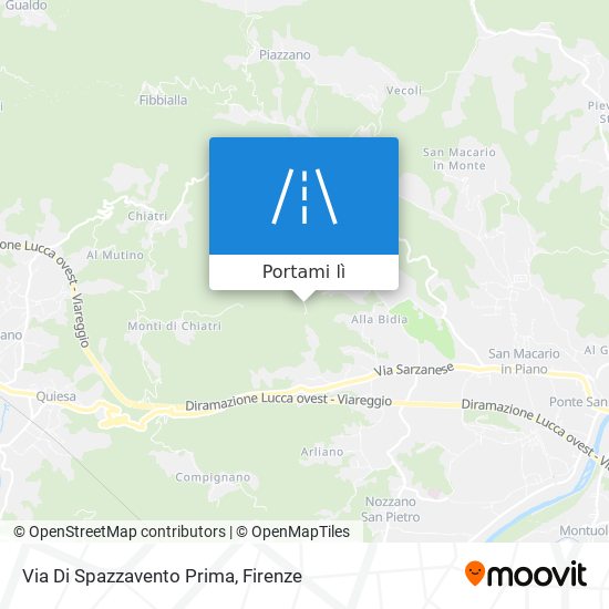 Mappa Via Di Spazzavento Prima