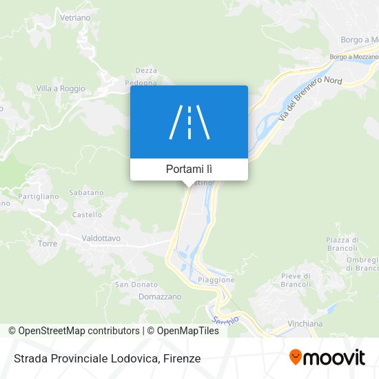 Mappa Strada Provinciale Lodovica