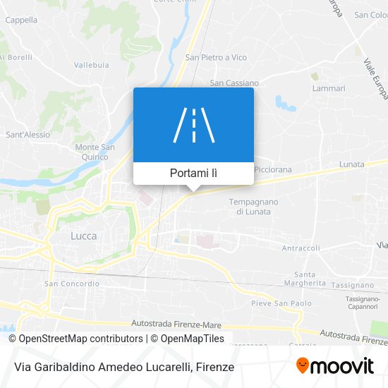 Mappa Via Garibaldino Amedeo Lucarelli