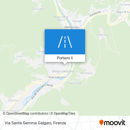Mappa Via Santa Gemma Galgani