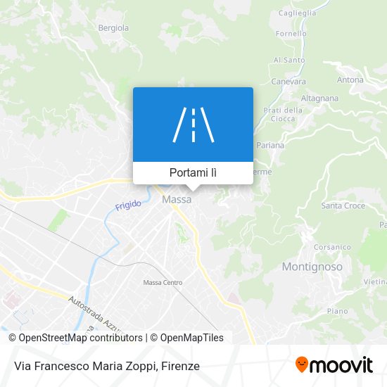 Mappa Via Francesco Maria Zoppi