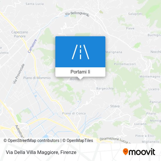 Mappa Via Della Villa Maggiore