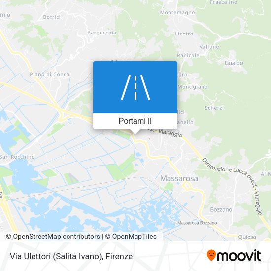 Mappa Via Ulettori (Salita Ivano)