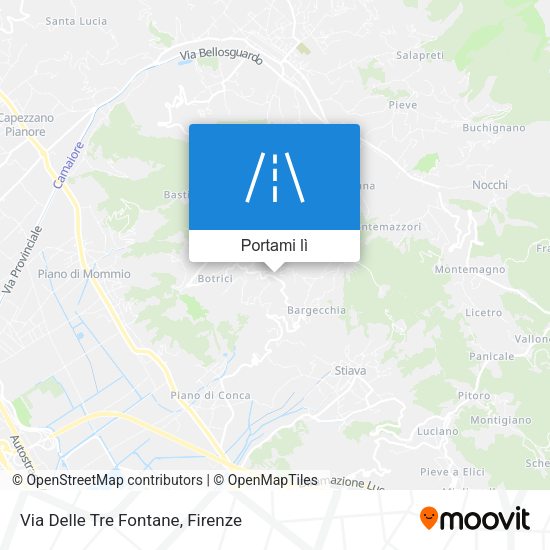Mappa Via Delle Tre Fontane