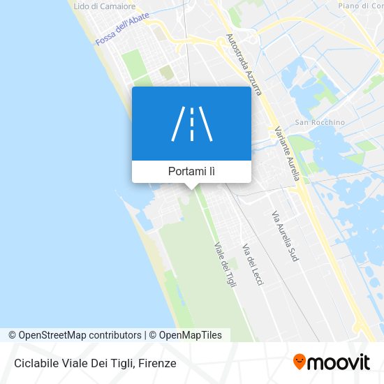 Mappa Ciclabile Viale Dei Tigli