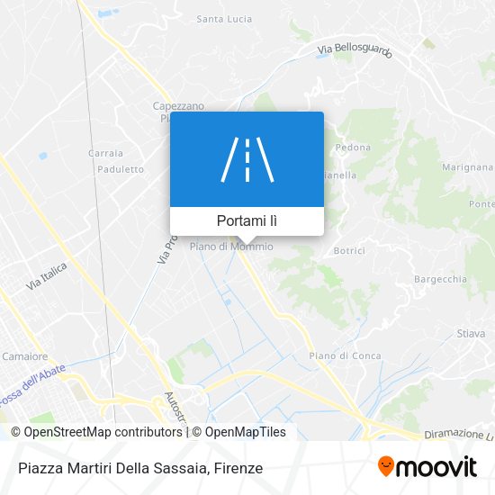 Mappa Piazza Martiri Della Sassaia