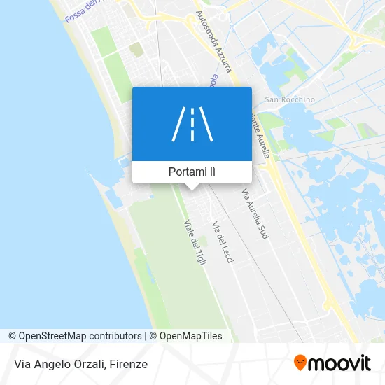 Mappa Via Angelo Orzali