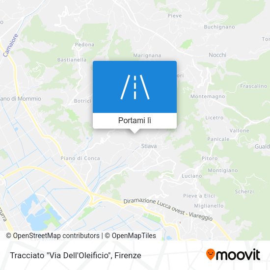 Mappa Tracciato "Via Dell'Oleificio"