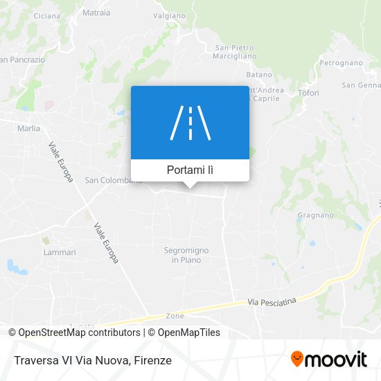 Mappa Traversa VI Via Nuova