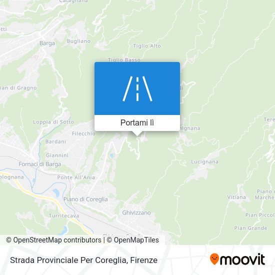 Mappa Strada Provinciale Per Coreglia