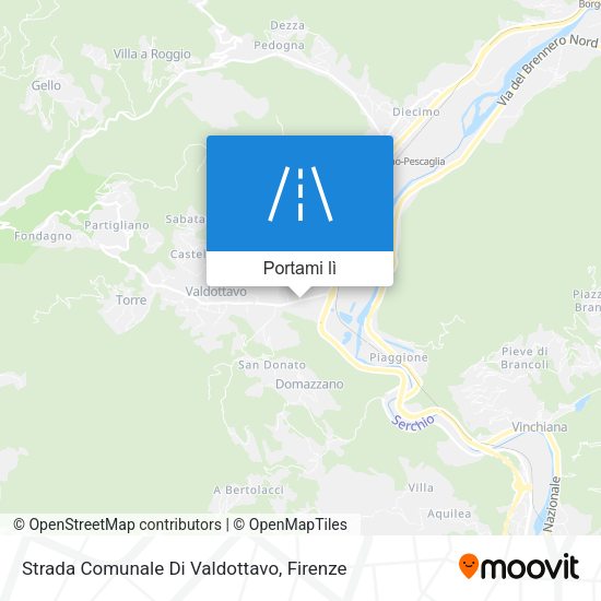 Mappa Strada Comunale Di Valdottavo