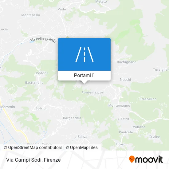 Mappa Via Campi Sodi
