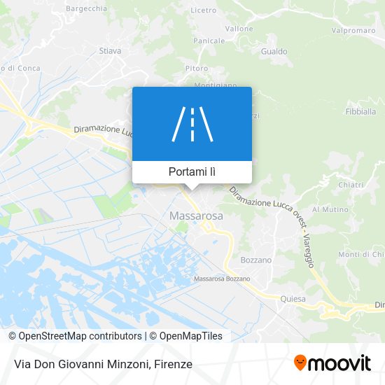 Mappa Via Don Giovanni Minzoni