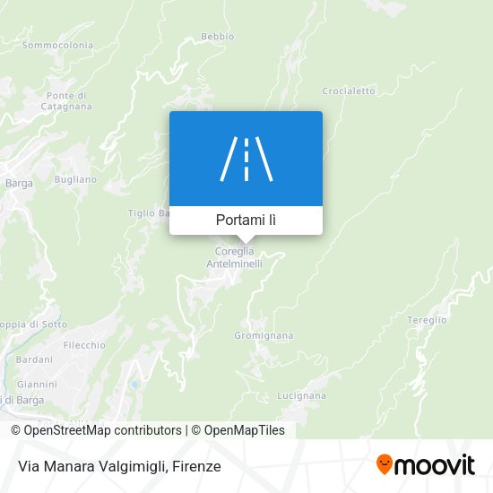 Mappa Via Manara Valgimigli