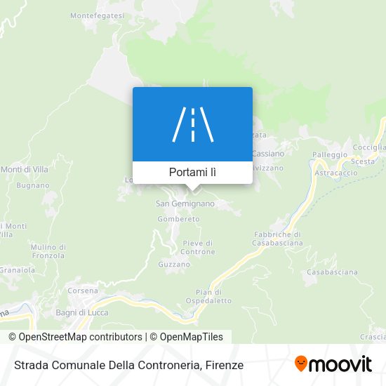 Mappa Strada Comunale Della Controneria