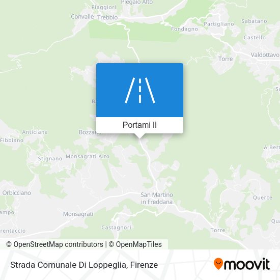 Mappa Strada Comunale Di Loppeglia