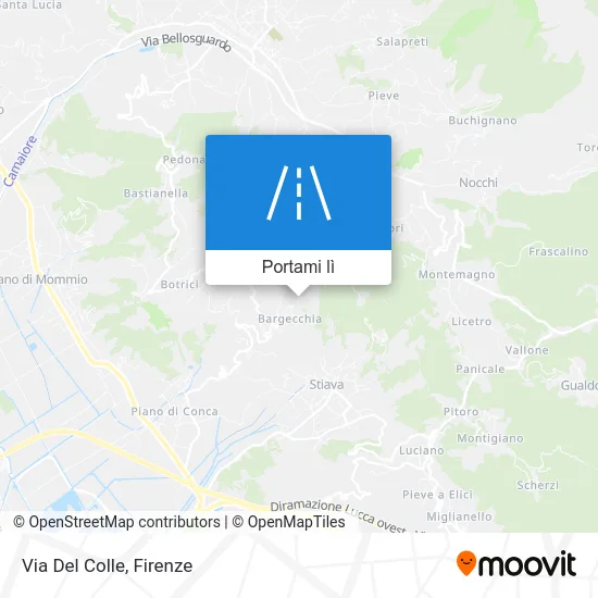 Mappa Via Del Colle