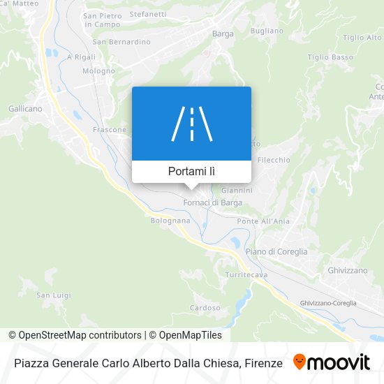 Mappa Piazza Generale Carlo Alberto Dalla Chiesa