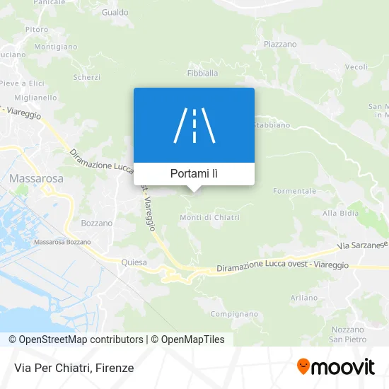 Mappa Via Per Chiatri