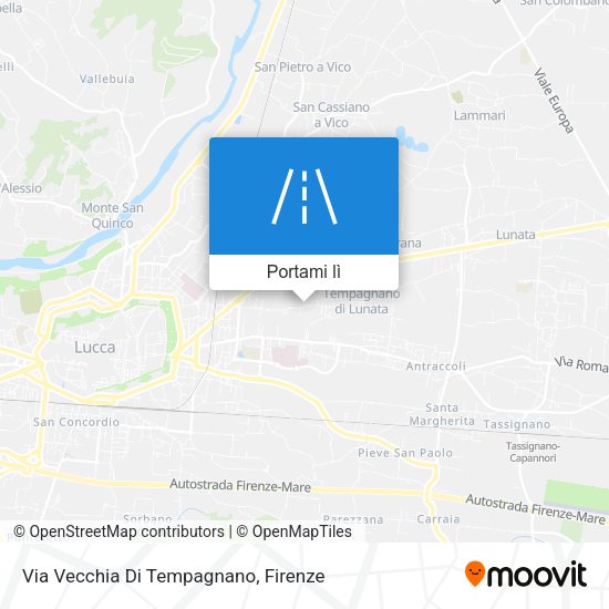 Mappa Via Vecchia Di Tempagnano