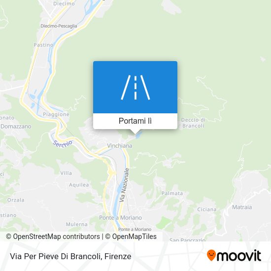 Mappa Via Per Pieve Di Brancoli