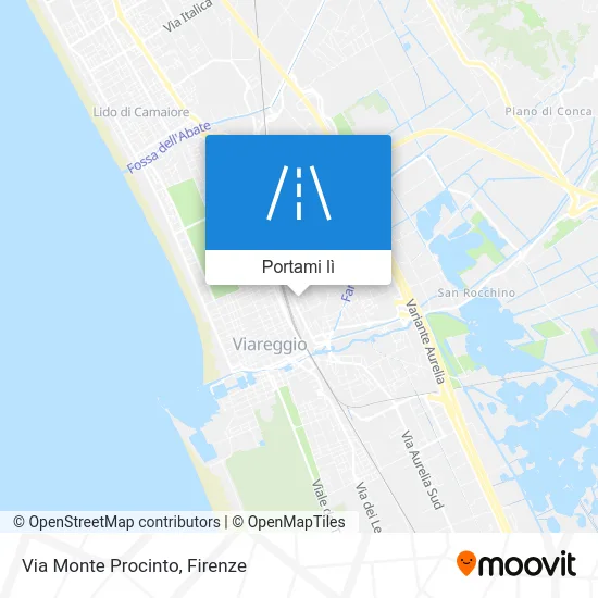 Mappa Via Monte Procinto