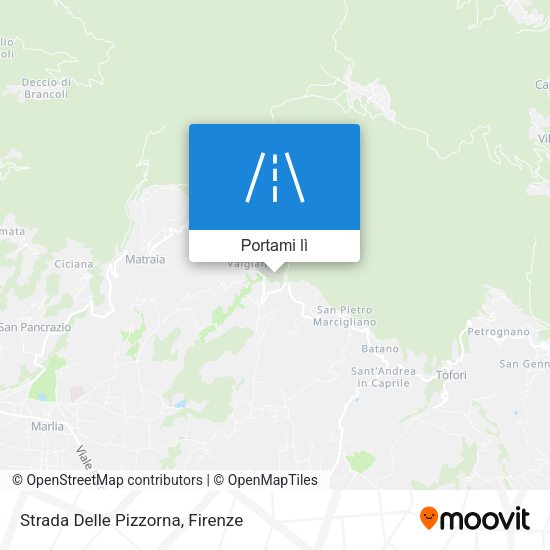 Mappa Strada Delle Pizzorna