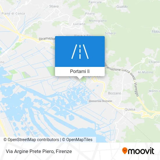 Mappa Via Argine Prete Piero