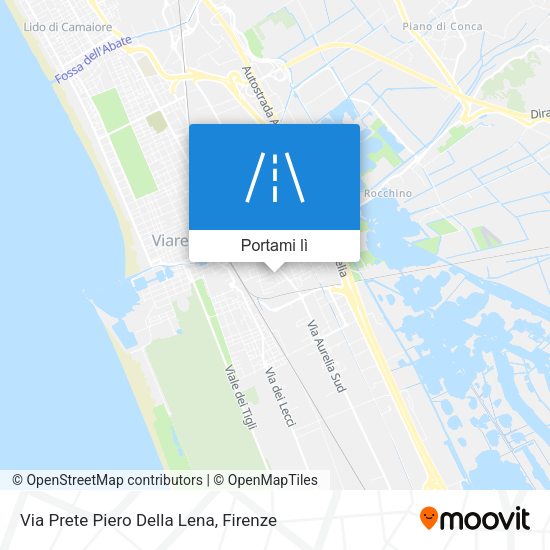 Mappa Via Prete Piero Della Lena
