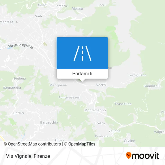 Mappa Via Vignale