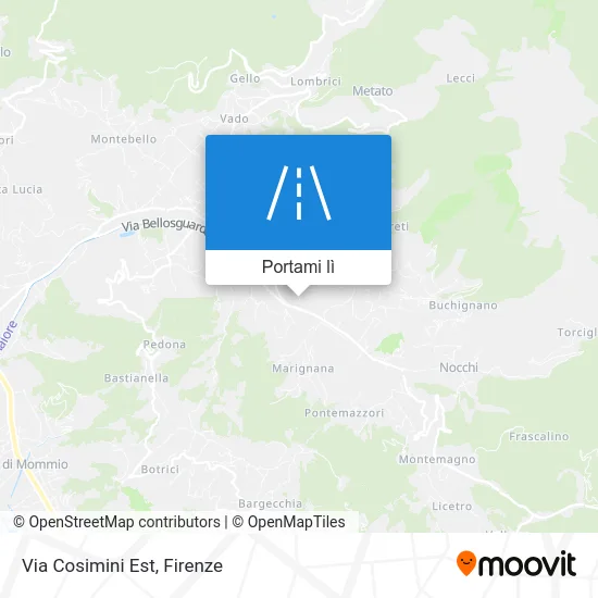 Mappa Via Cosimini Est