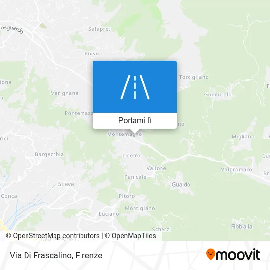 Mappa Via Di Frascalino