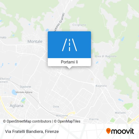 Mappa Via Fratelli Bandiera