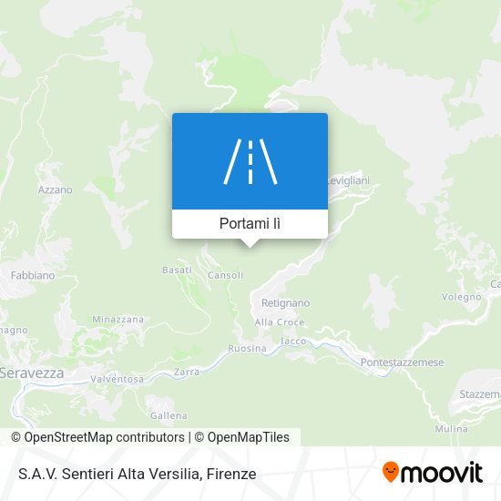 Mappa S.A.V. Sentieri Alta Versilia