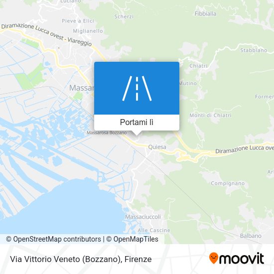 Mappa Via Vittorio Veneto (Bozzano)