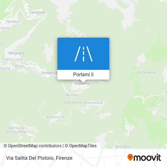 Mappa Via Salita Del Pistoio
