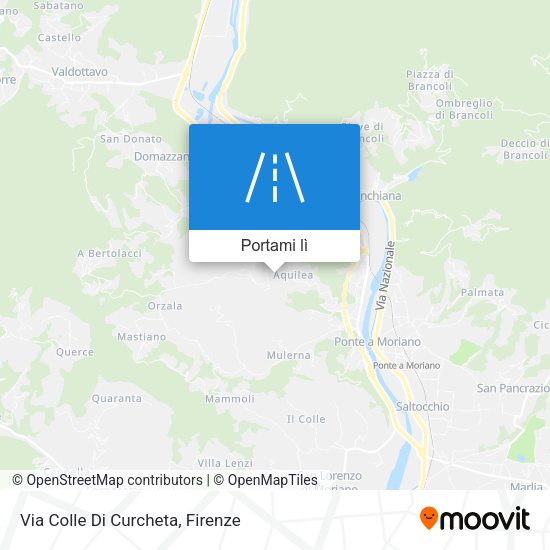 Mappa Via Colle Di Curcheta