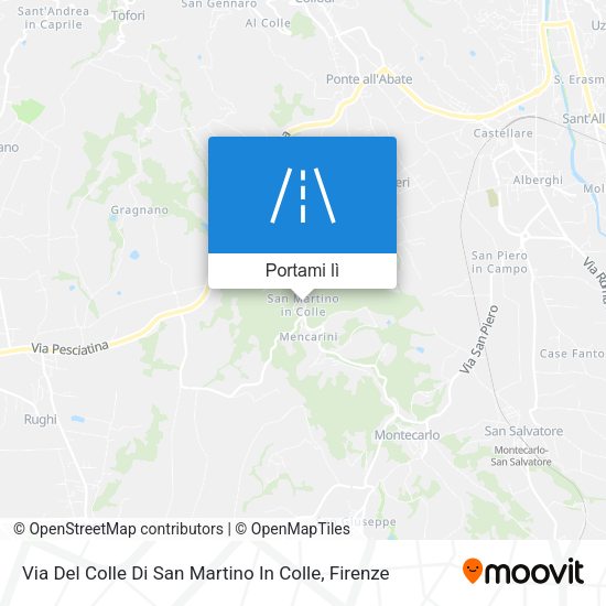 Mappa Via Del Colle Di San Martino In Colle