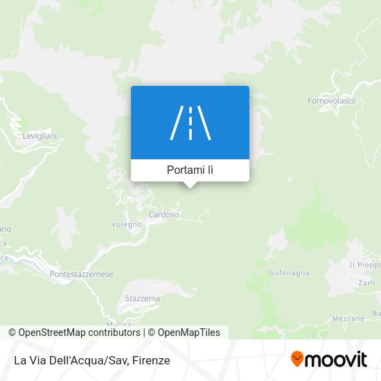 Mappa La Via Dell'Acqua/Sav